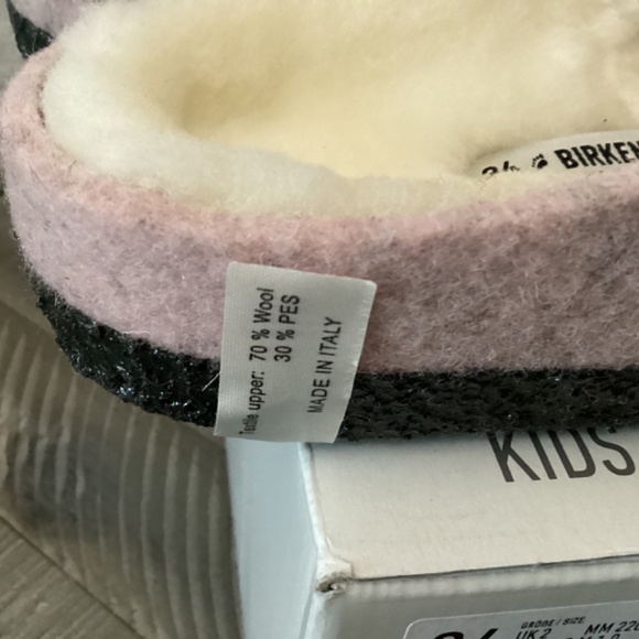 BIRKENSTOCK Kids' Zermatt Genuine Shearling Lined Slipper, size 3-3.5US … - Picture 4 of 10